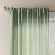 63"x54" Solid Farrah Light Filtering Window Curtain Panel Sage Green - Threshold