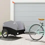 Generic Bike Trailer Black and Grey 45 kg Iron,94133