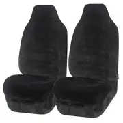 MyCar Faux Fur Seat Covers Universal Charcoal