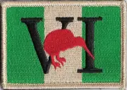 6RAR Unit Colour Kiwi Company Patch on Khaki background FREE POST✔