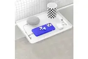STORFEX 2 Pack Bed Side Table Tray Organizer - White