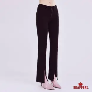 【BRAPPERS】女款 中腰彈性喇叭褲(黑)