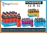 Powerade ION4-Sports Drink Multipack Sipper Cap Bottle 12 x 1L Free Shipping AU