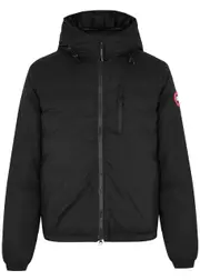 Canada Goose Lodge Black Padded Ripstop Shell Jacket, Men's Designer Shell Jacket, Male - L L
