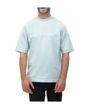 Hands Off-print T-shirt S,L Blue