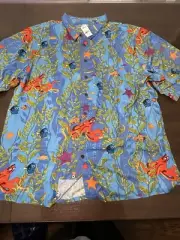 Reyn Spooner Finding Dory - Nemo Disney Pixar 100% Rayon Shirt Mens 3XL
