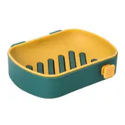 10Pcs Soap Dish Drain Rack Double Wall-mounted Soap Dish Sponge Rack Storage Rack Bathroom Storage Box Soap Rack