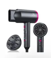Anne Betty Ionic Hair Dryer with Diffuser, Powerful 1800W Professional salon