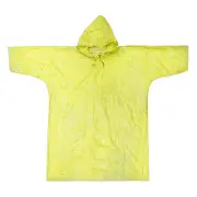 ASR Outdoor Emergency Poncho Yellow Polyethylene Rain Gear Camping One Size