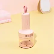 Pink Portable Wireless Car Vacuum Cleaner - USB Rechargeable, High Suction, Compact Design for Home & Keyboard Cleaning