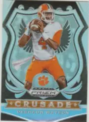 2020 Prizm Draft Picks Crusade Silver Prizm Deshaun Watson Clemson Tigers SP #40