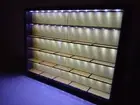LED Display Case For Matchbox Cars 1:64 Scale 24 Diecast Toy Cars Wall Cab Gold