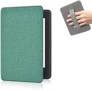 Reelau Case Compatible for 6.8" Kindle Paperwhite (11th Generation-2021) and Kindle Paperwhite Signature Edition Case Cover with Hand Strap [Lightweight] [Auto Wake up/Sleeping] [Hand Loop], Green