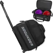 Double Wheel Trolley Bowling Bag Double Roller 2 Ball Bowling Can Be Placed Shoe