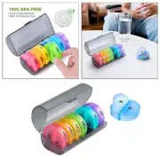 Color Morning and Night Pill Organizer Weekly Pills Case Pill Box 7 Days AM PM