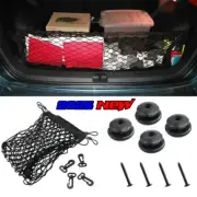 Universal Rear Cargo Trunk Storage Organizer Net For Car Plus mounting Points