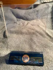 Vintage Miller Lite Beer Acrylic Table Tent / Menu Holder / Picture Frame New