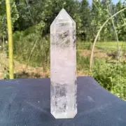 0.53kg Natural Clear Quartz Obelisk Quartz Cystal Point Wand Tower