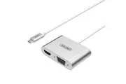 UNITEK USB 3.1 Type-C To HDMI & VGA Converter - Silver Y-V100