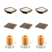 Air Cabin Engine Cartridge Oil Filters (9 Total) Kit For Lexus IS250 IS350 GS350 (for: Lexus)
