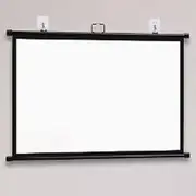 Removable Wall Mounted Projection Screen, Quick Projector Screen, White Rectangular Movie Screen for Indoor-Outdoor/Home Theater/Movie Night Family(133x75cm/52x30in)