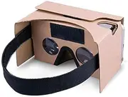 VR Cardboard,VR Headsets 3D Box Virtual Reality Glasses with Big Clear 3D Optical Lens and Comfortable Head Strap for All 3-6 Inch Smartphones (Yellow, 1 Pack)