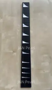 Figured Mother of Pearl Shark Fin Inlaid A Ebony Fingerboard for Jackson Guitars
