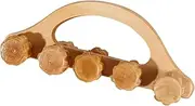 Ipetboom Massager Muscle Spiky Massage Portable Tool Muscle Manual Massage Roller Roller Massager Manual Back Handheld Ball Hand Circulation Wooden