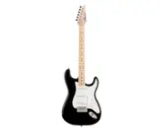 Freedom 6 String Electric Guitar Black 3m Cable Tremolo Arm ST-BK