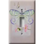 SnazzySwitch Green Dragonfly Decorative Light Switch Plate Cover