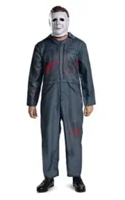 Disguise Men's Michael Myers- Halloween II Jumpsuit & Mask-ADULT-XXL- 50-52 NEW