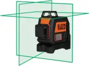 Klein Tools 93CPLG Compact Self-Leveling Laser Level, Bright Green 360-Degree La
