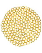Tiramisu Honeycomb Gleam Metal Placemat