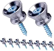 Abaodam Guitar Strap Locks Pins 10pcs Metal End Pins Locks for Acoustic Guitar and Ukulele
