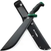 FLISSA Machete, 11'' Sharp Machete for Yard Work, Ergonomic Air Tech Handle a...
