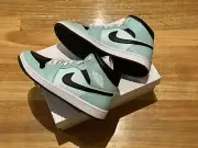 Nike Air Jordan 1 Retro Mid Light Dew Teal Tint Aqua Blue UK 7.5 EU 42 Brand New