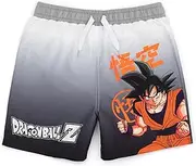 [Dragon Ball Z] Swim Shorts for Boys | Kids Teens Goku Character Warrior Symbol Swimming Pants Trunks with Drawstring Waistband | Animated Series Swimwear