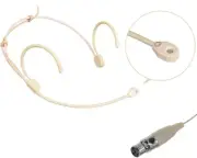 SM33 Headset Cardioid Microphone For Shure Wireless BeltPack Mini 4Pin XLR Beige