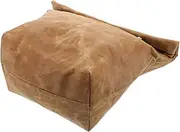 NULYLU Reusable Waxed Canvas Lunch Bag Large Capacity Insulated Cooler for Men Durable Thermal Picnic Food Storage Tote Easy to Clean and Reusable