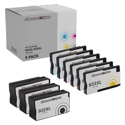 DI Ink Cartridge Replacement for HP 933XL 932XL 9pk High Yield