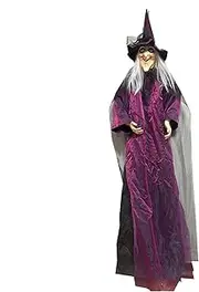 Halloween Props Witch | Horror Indoor Halloween Flying Witch Props | Witch Halloween Decor for Halloween, Skull Prop Themed Party, Carnival, Costume Party