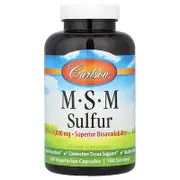 Carlson, MSM Sulfur, 180 Vegetarian Capsules