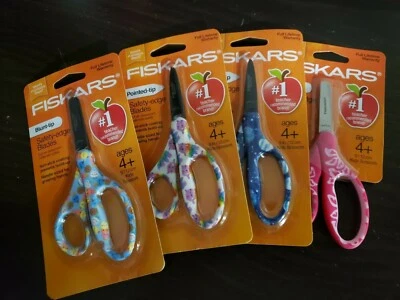 Fiskars Designer Non-stick Blunt-tip Kids Scissors (5 in.) - Choose Your Color