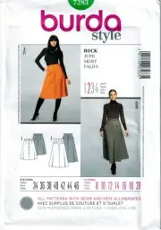 Burda Style Sewing Pattern 7283 Misses Skirt Size 8-20