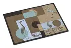 Summer Beach Blue Heron Indoor or Outdoor Mat 18x27 8103-MAT