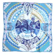 Square14MM 90cm twill silk hand Rolled Edges Scarf TWIC-10457