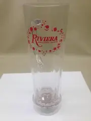 Riviera Casino RARE Las Vegas Plastic Mug Flashing Light Bottom 20 oz Souvenir