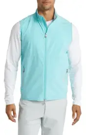$220 Peter Millar Men’s Crown Crafted Flex Adapt Golf Vest XL Turquoise MC24XZ02
