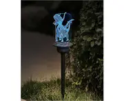 Solar Garden Lights Led 3d Animal Ornament Yard Lamp Outdoor Lawn Decor Size Fiery Dragon