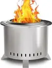 Smokeless Fire Pit,22 Inch Stainless Steel firepit, Outdoor Wood Burning Fire